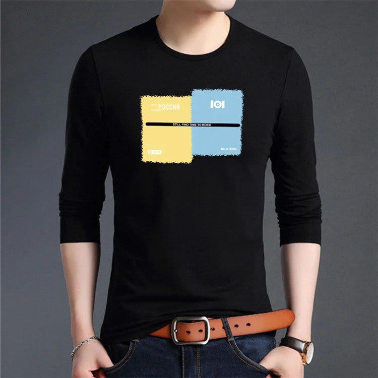 Men's Trendy Long Sleeve T-shirt Bottoming Shirt