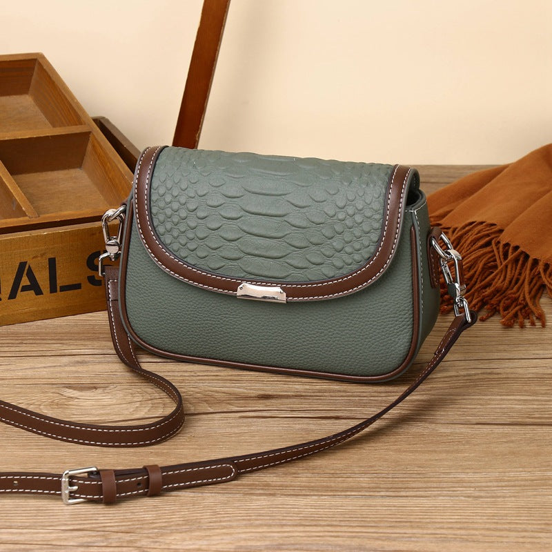 New Fashion Versatile Contrast Color Messenger Bag