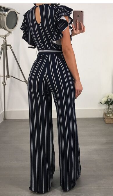 Striped jumpsuit