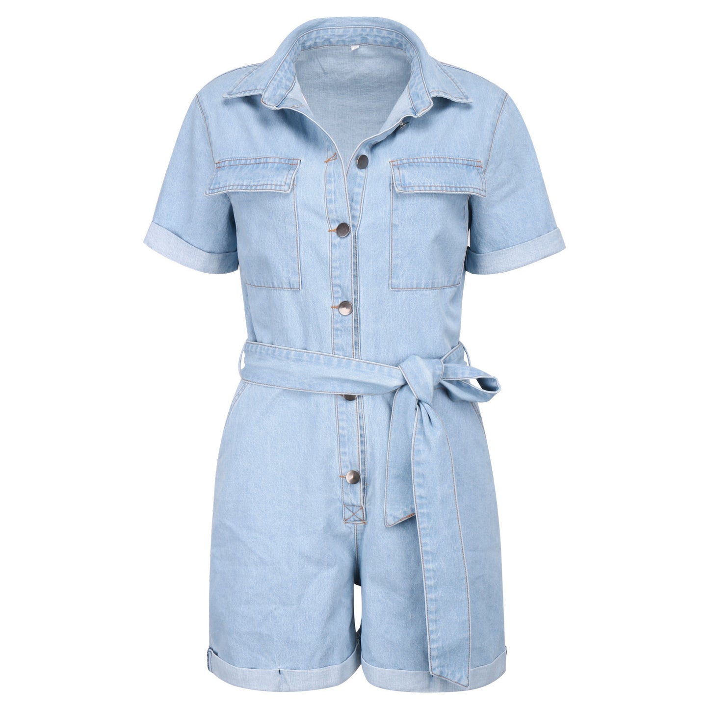 Women's denim jumpsuit