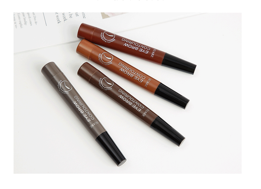 Four-headed Eyebrow Pencil Long-lasting No Blooming