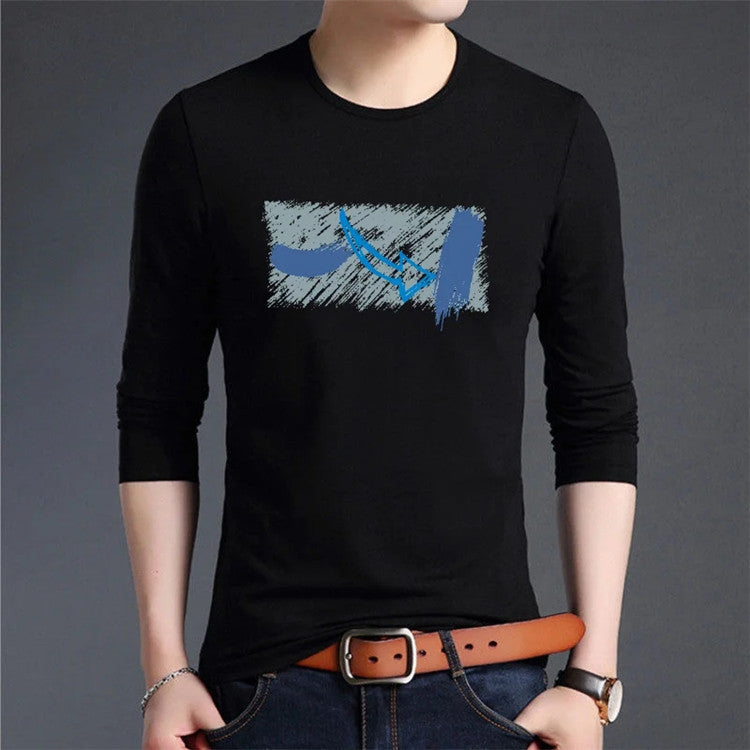 Men's Trendy Long Sleeve T-shirt Bottoming Shirt