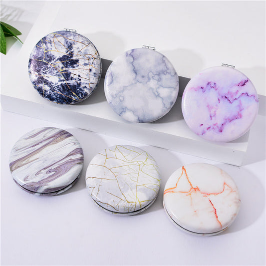 Marble makeup mirror