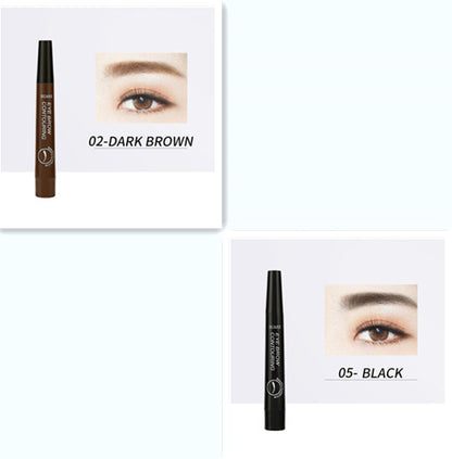 Four-headed Eyebrow Pencil Long-lasting No Blooming