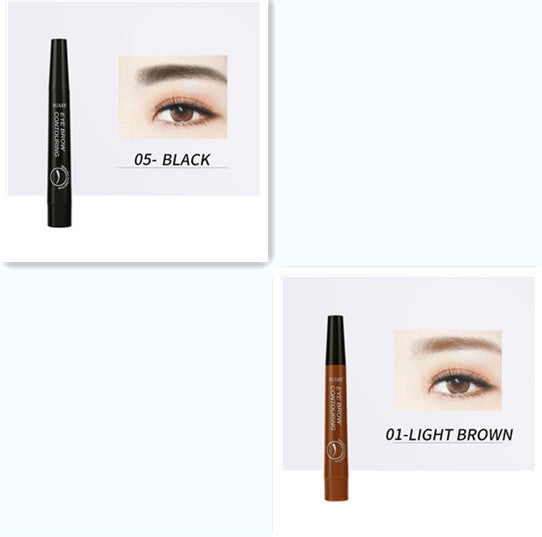 Four-headed Eyebrow Pencil Long-lasting No Blooming