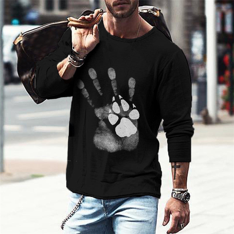 Fashion Loose Clothes Round Neck T-shirt Autumn Clothes