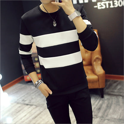 New Korean Style Slim Striped Top Sweater Student Personality Factory Direct Sales