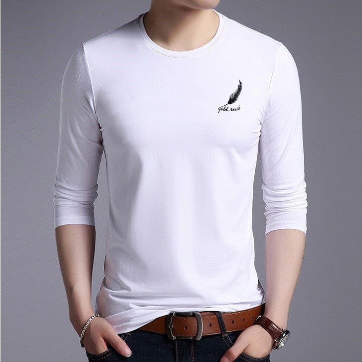 Round Neck Long-sleeved T-shirt Men's Summer Men