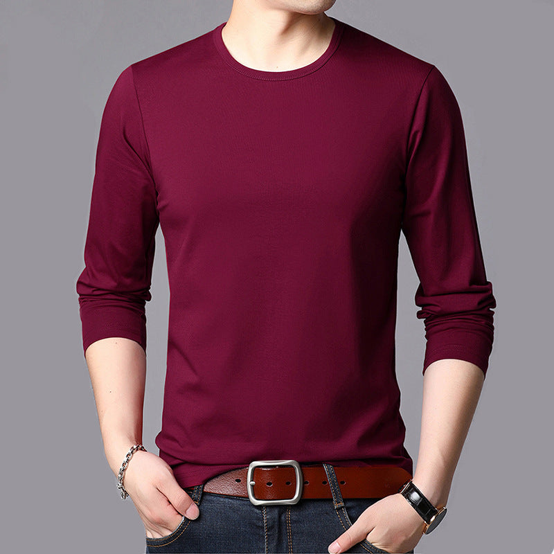 Round Neck Long-sleeved T-shirt Men's Summer Men