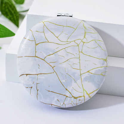 Marble makeup mirror