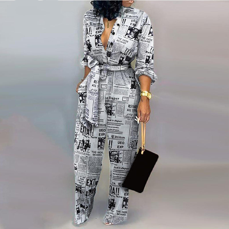 Hot print Jumpsuit