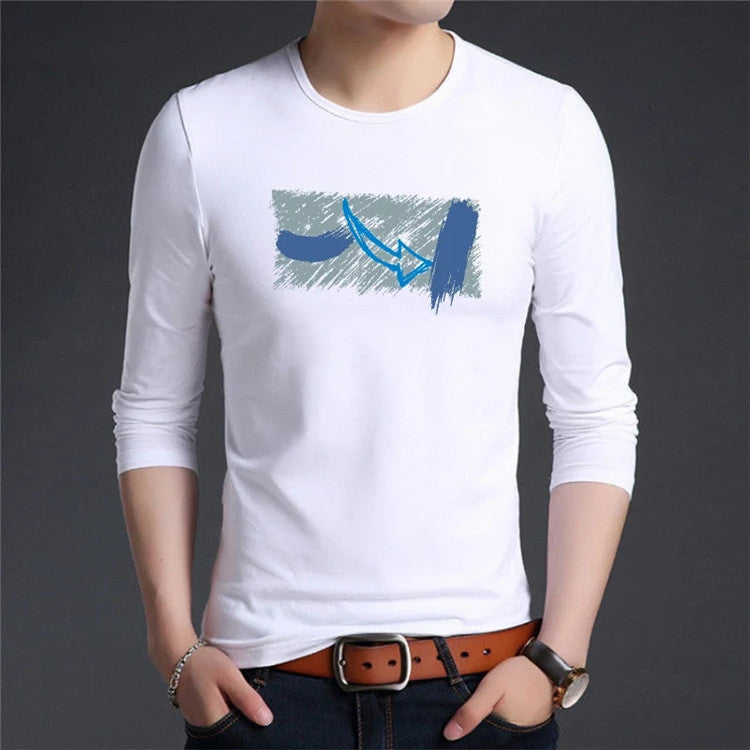 Men's Trendy Long Sleeve T-shirt Bottoming Shirt