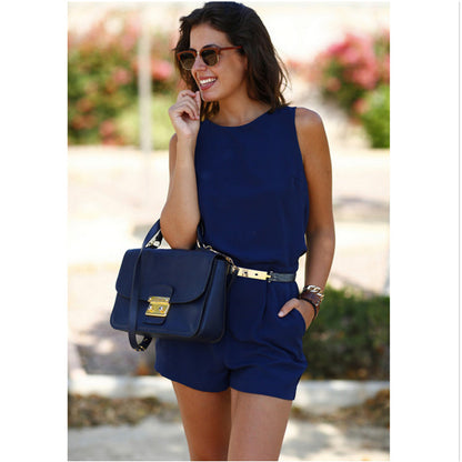 Belted jumpsuit