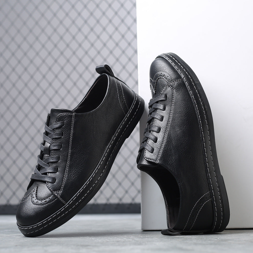 Contemporary Men's Leather Lace-Up Shoes