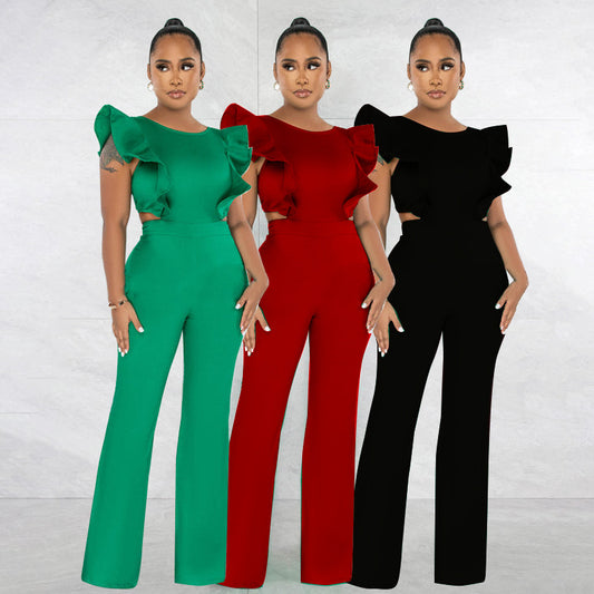 Spring Euro American Street Trendy Women's Jumpsuit