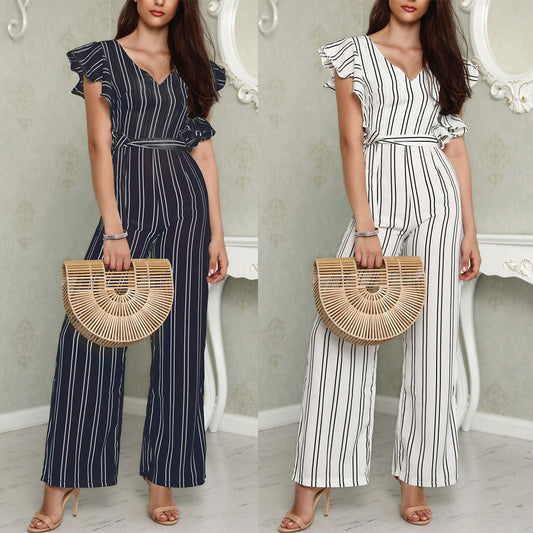 Striped jumpsuit