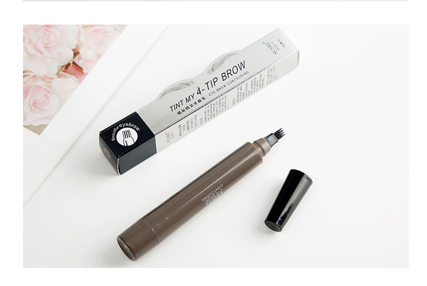 Four-headed Eyebrow Pencil Long-lasting No Blooming