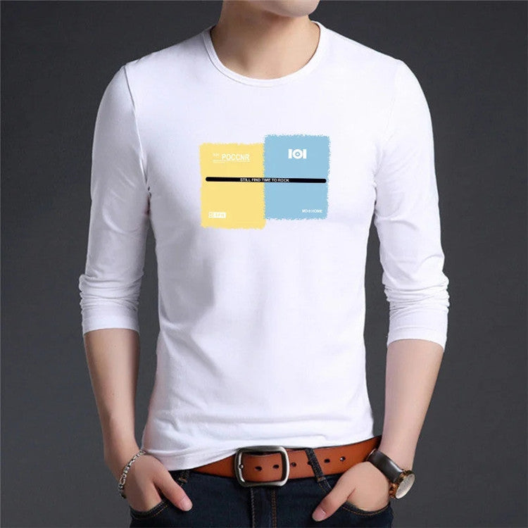 Men's Trendy Long Sleeve T-shirt Bottoming Shirt