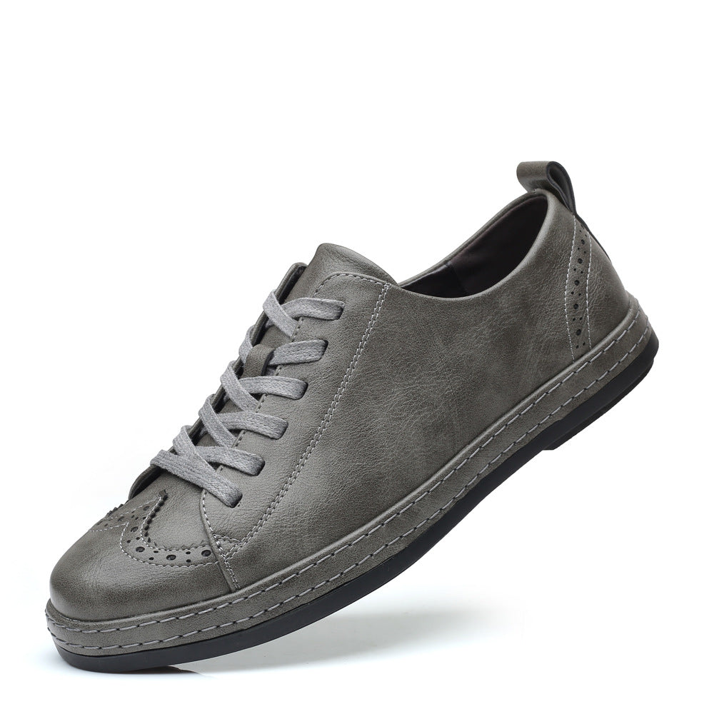 Contemporary Men's Leather Lace-Up Shoes