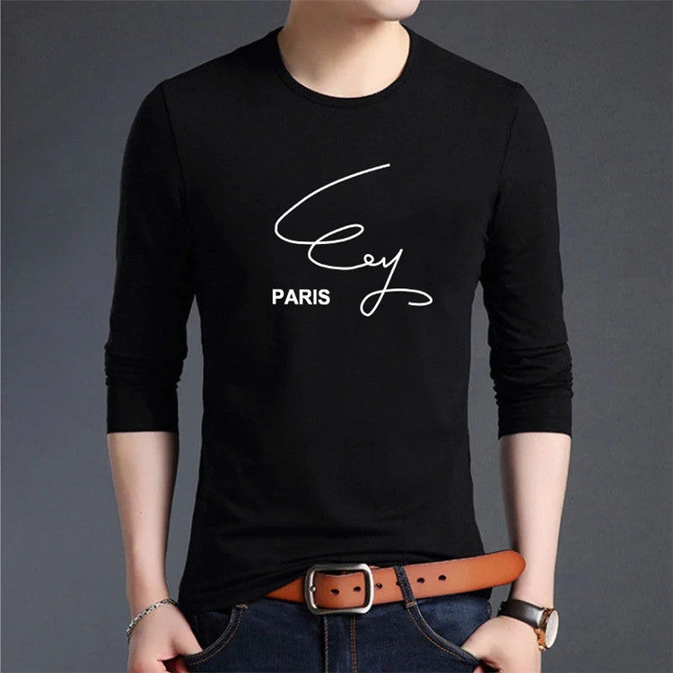 Men's Trendy Long Sleeve T-shirt Bottoming Shirt