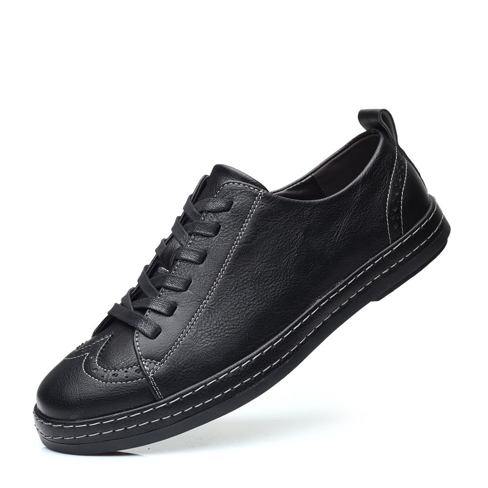 Contemporary Men's Leather Lace-Up Shoes