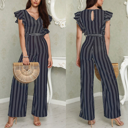 Striped jumpsuit