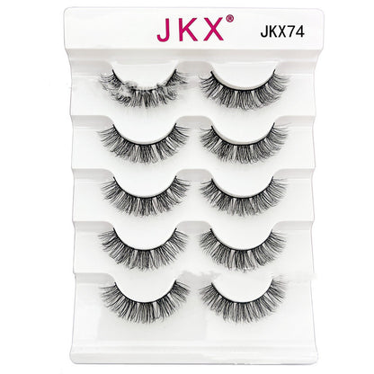 Eye Tail Lengthening Natural Curling Three-dimensional Multi-level Thick Eyelashes