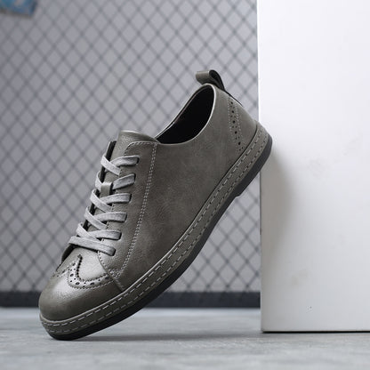 Contemporary Men's Leather Lace-Up Shoes