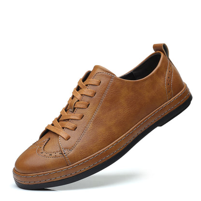 Contemporary Men's Leather Lace-Up Shoes