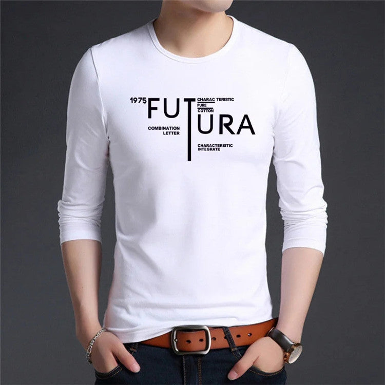 Men's Trendy Long Sleeve T-shirt Bottoming Shirt