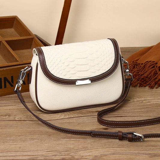 New Fashion Versatile Contrast Color Messenger Bag