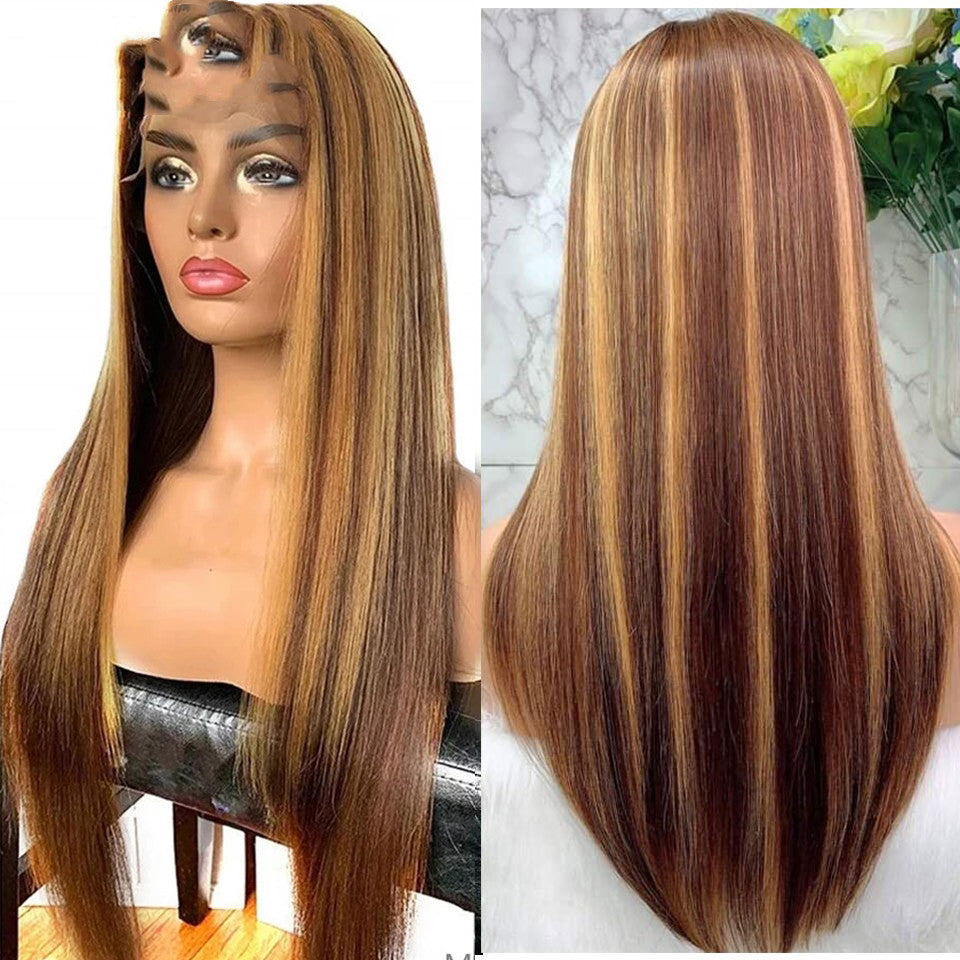 Medium-Length Straight Hair Wigs for Women in Various Colors