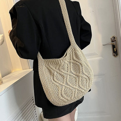 Knitted Tote Twist Vintage Crossbody Bag