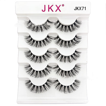 Eye Tail Lengthening Natural Curling Three-dimensional Multi-level Thick Eyelashes