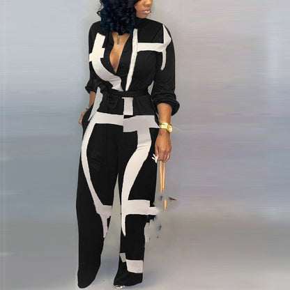 Hot print Jumpsuit