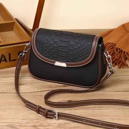 New Fashion Versatile Contrast Color Messenger Bag