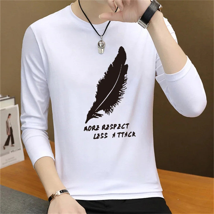 Men's Trendy Long Sleeve T-shirt Bottoming Shirt