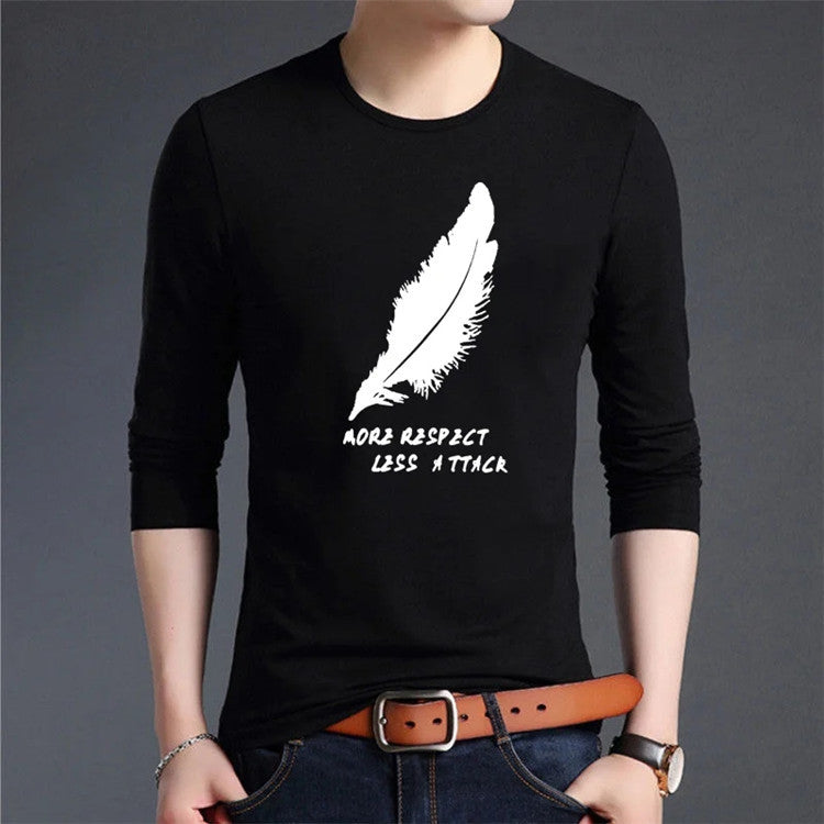 Men's Trendy Long Sleeve T-shirt Bottoming Shirt