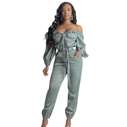 Women's Streetwear Sexy Off Shoulder Jumpsuit