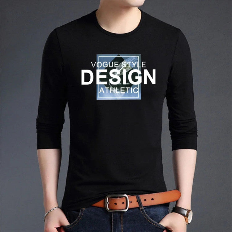 Men's Trendy Long Sleeve T-shirt Bottoming Shirt