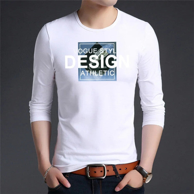 Men's Trendy Long Sleeve T-shirt Bottoming Shirt